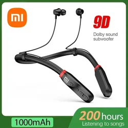 Xiaomi Mijia Wireless Earphones 200 Hour Play Neckband Bluetooth 5.1 Headphones Headphone with Mic 9D Stereo Earbuds Headset