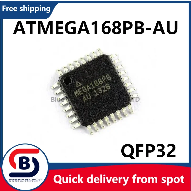 Free Shipping 10-50pcs/lots ATMEGA168PB-AU ATMEGA168PB ATMEGA168 168PB QFP32 Quick delivery from spot