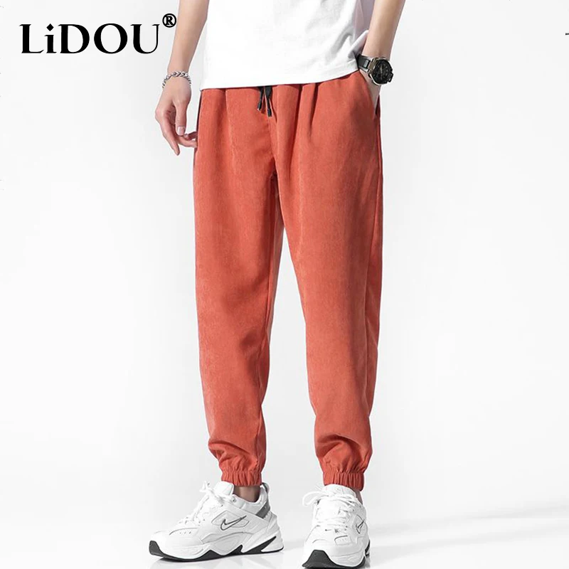 

Spring Autumn Sports Hip Hop Harem Sweatpants for Men Fashion Casual Solid Trousers All Match Loose Jogging Pants Streetwear