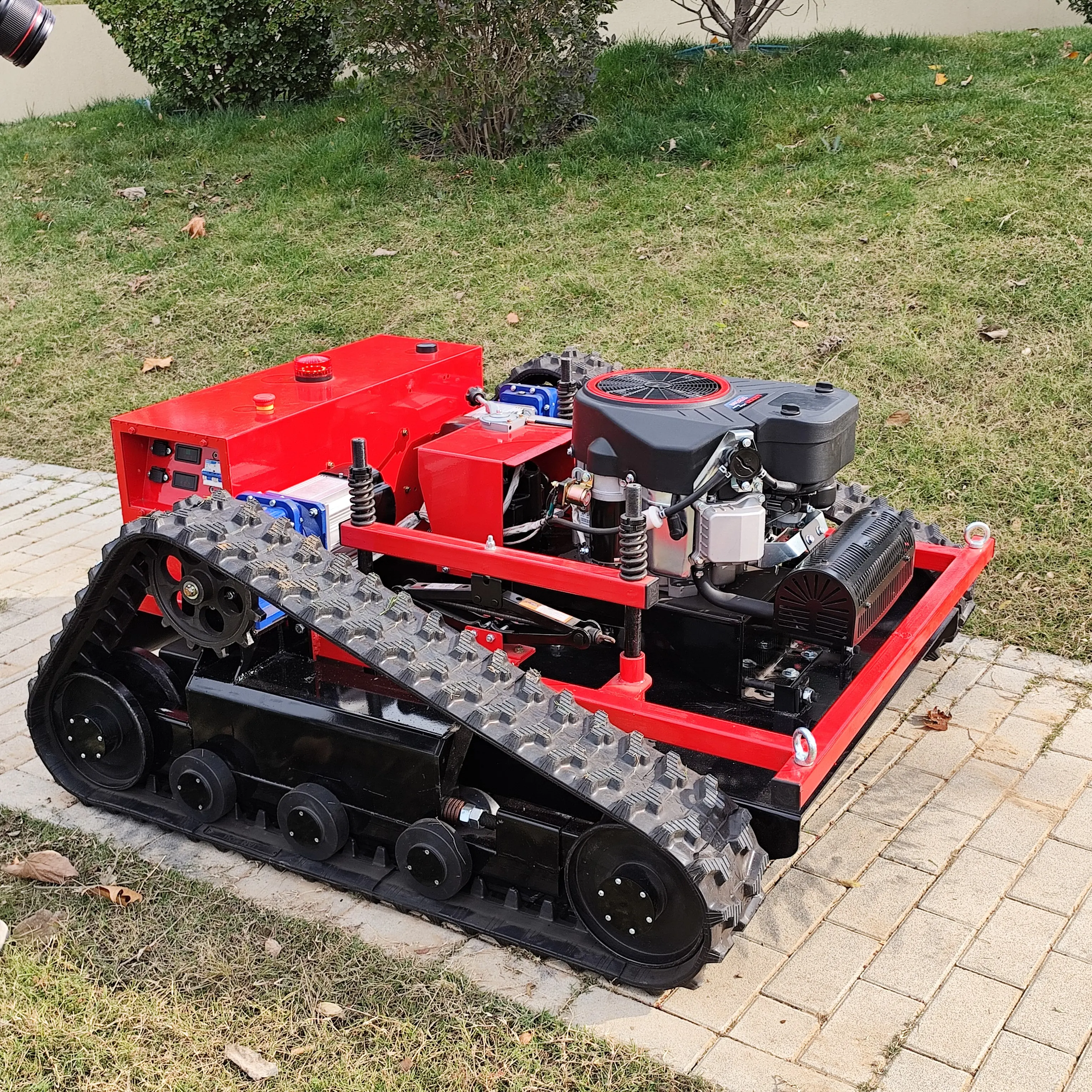 Design Remote Control Robot Crawler Multi Purpose Rc Lawn Mower for Garden CE EPA New 48V 4 Stroke Engine 1 Years 2200W 4IN