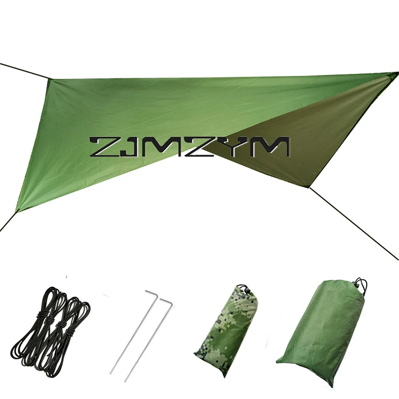 Outdoor Camouflage Multi-functional Awning Waterproof Shade Beach Pergola Shade Tent Light Waterproof Mat Cloth Camping Supplies