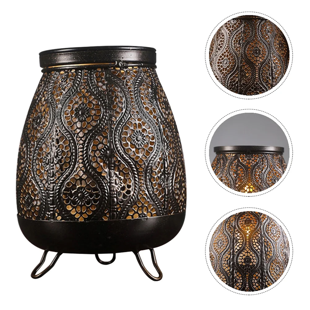 

Wrought Iron Lantern Ornament Home Decor Handicraft Ornaments for Crafts Decorations