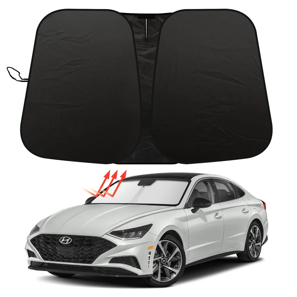 

For Hyundai Sonata 2020 2021 2022 2023 2024 Car Windshield Sun Shade Reflective UV Shield Cover Visor Protector Car Accessories