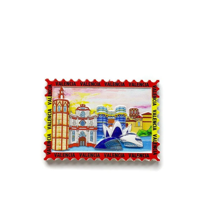 

Spain Valencia Landmark Building Tourist Souvenir Creative 3D Magnetic Fridge Magnet