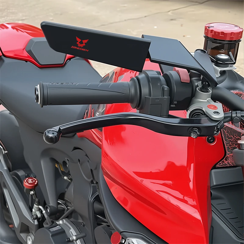 Adjustable Motorcycle Wind Wing Stealth RotateSide View Mirror For Zongshen RX125 RX500 NK125 SR150 LIFE JOY ZS150GY CR500