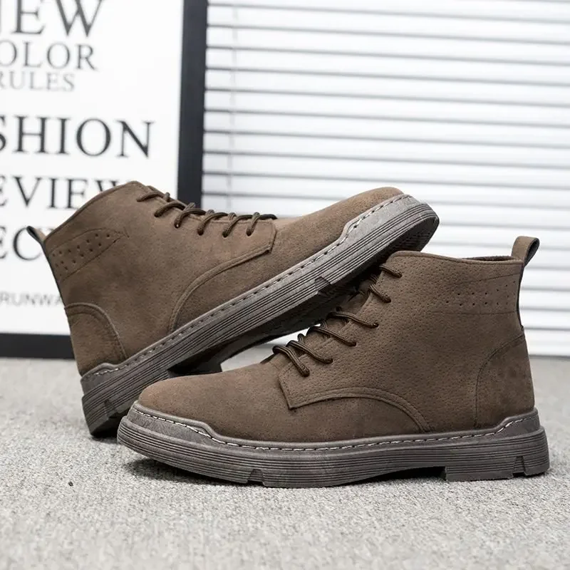 Versatile Men's Sports Shoes 2024 Winter Comfort New Mens Ankle Boot Fashion Classic Mens Shoe Anti Slip Warm Men's Casual Shoes image 2
