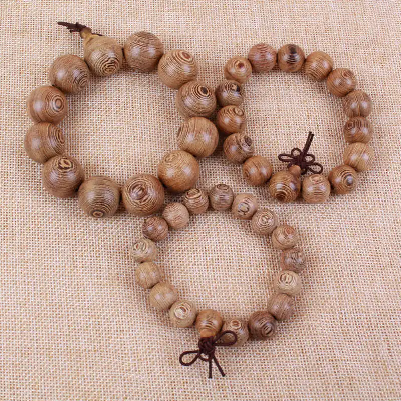 Natural Wenge Bracelets for Man Wooden Prayer Wrist Mala 12mm 15mm 18mm 20mm BRO994