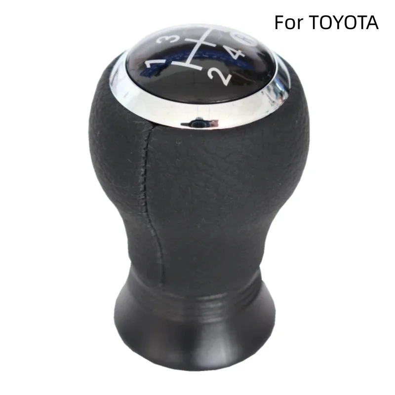 

Кожаная ручка переключения передач для Toyota Corolla, для механической коробки передач, аксессуар для рычага КПП