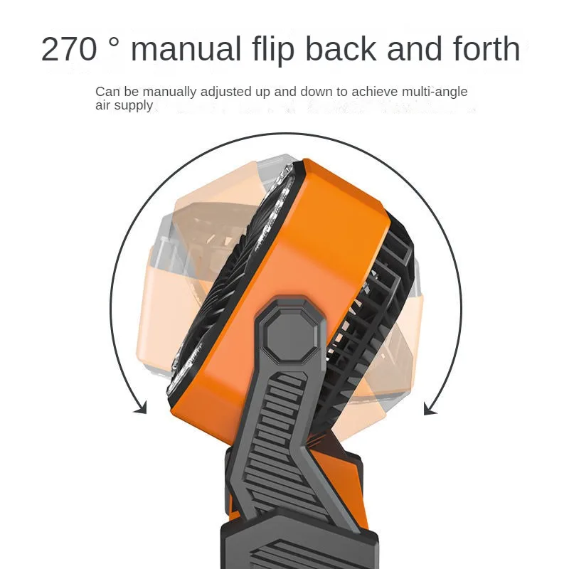 Elétrica em pé ou pendurado ventilador, luz LED ao ar livre, carregador portátil, mini chiller controle remoto, 20000-40000 mAh temporizador