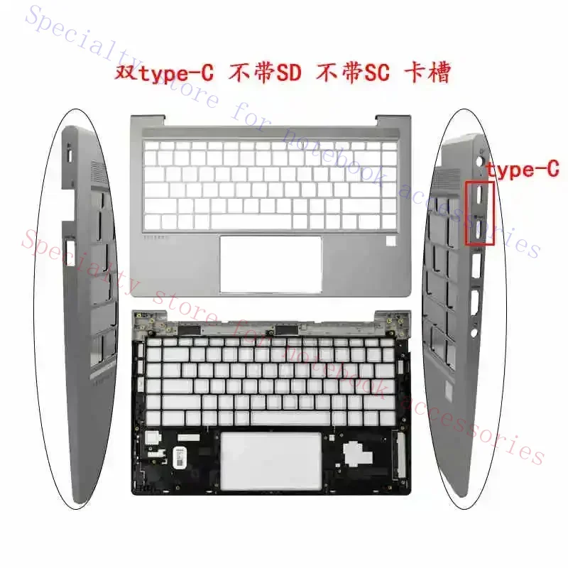 Suitable for ProBook 640 645 G8 G9 laptop LCD screen top cover, front panel support hinge, palm rest, bottom shell keyboard ABCD