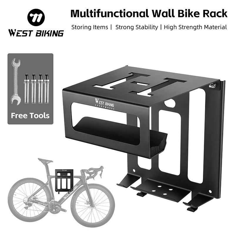 WEST BIKING Bike Holder Mount Showing Stand Bicycle Pedal Wall Mounted Storage Hanger Bicycle Display Racks Cycling Accessories