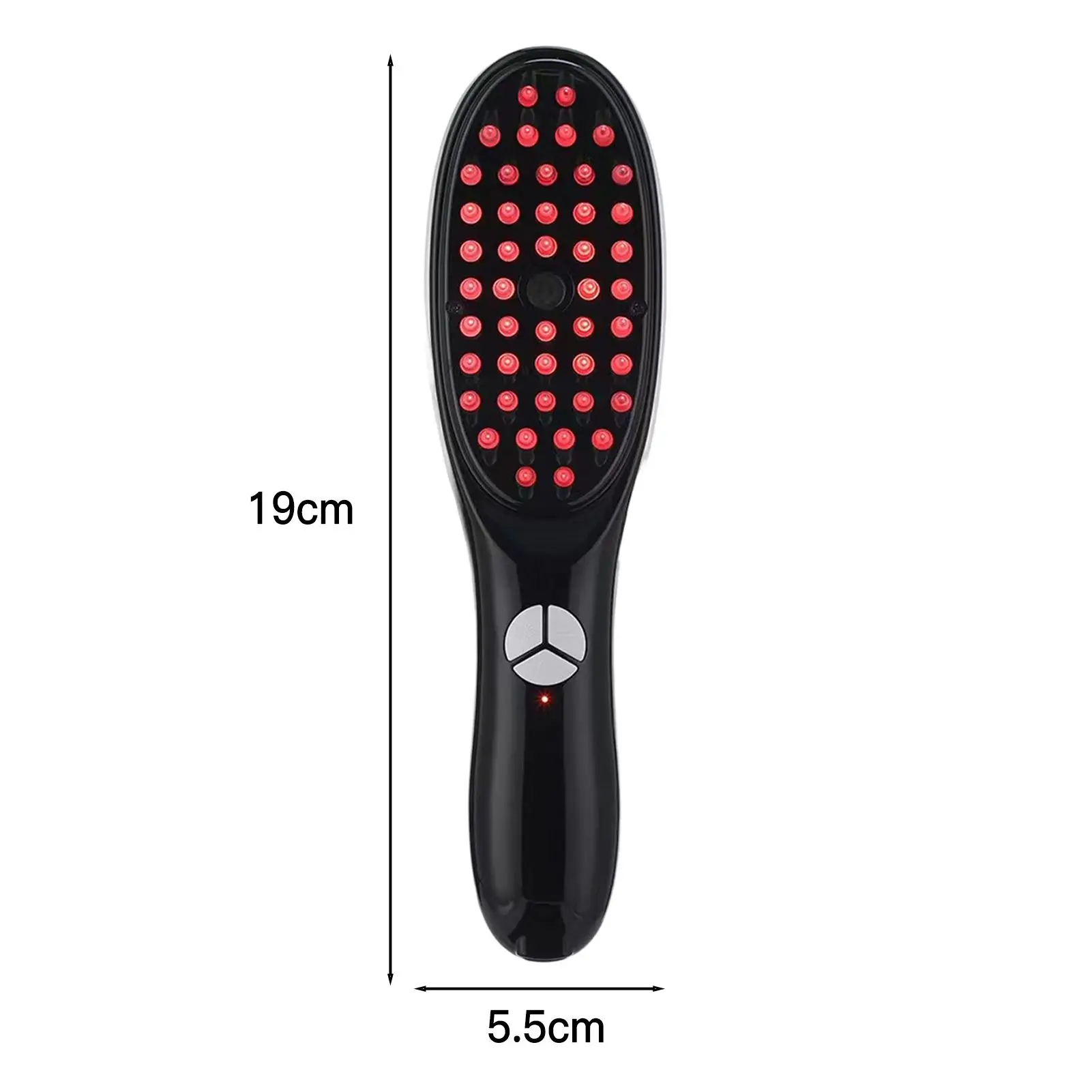 Electric LED Scalp Massage Comb Soft Scalp Head Fluid Brushes Head Massage Comb for Hair Care and Treatment