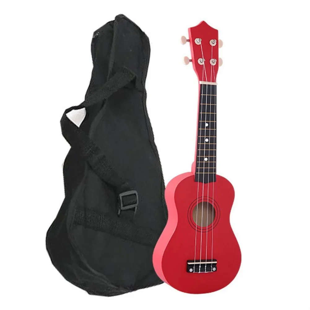 21 Inch Wood Ukulele 4 Strings Multi Color Ukulele With Bag And Pick For Beginners Kids Stringed Instruments Gifts Wood Ukulele