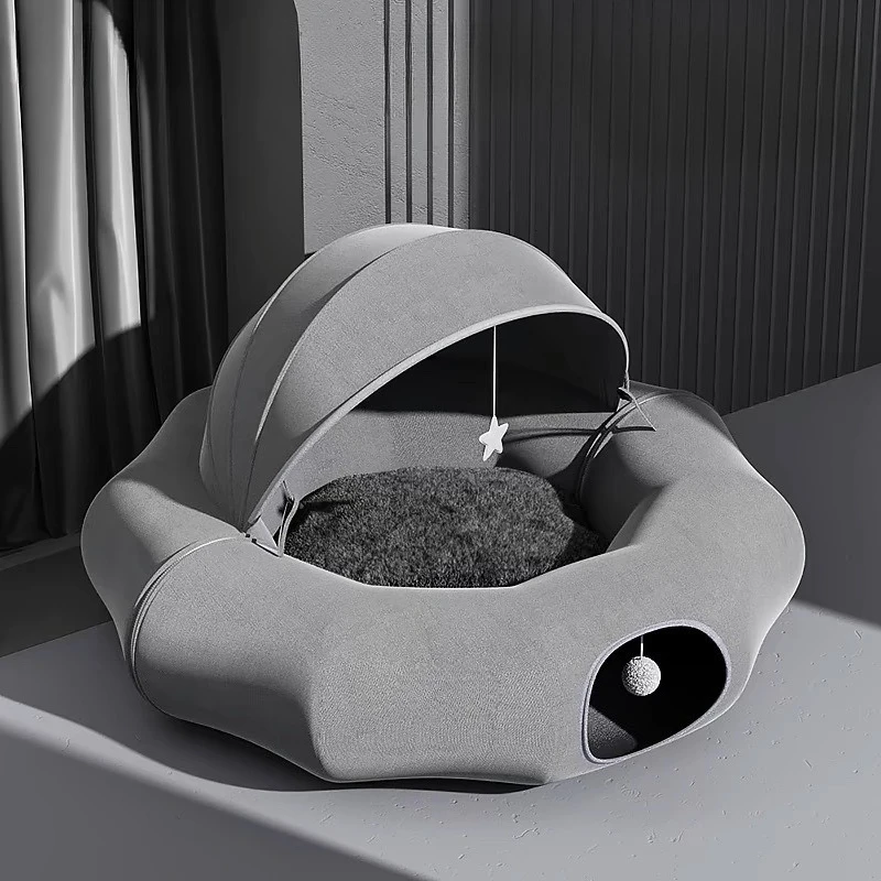 

Cat Tunnel Cat's Nest Donut Passage Crawling Dodging House Rolling Dragon Maze Drilling Toy Sleeping