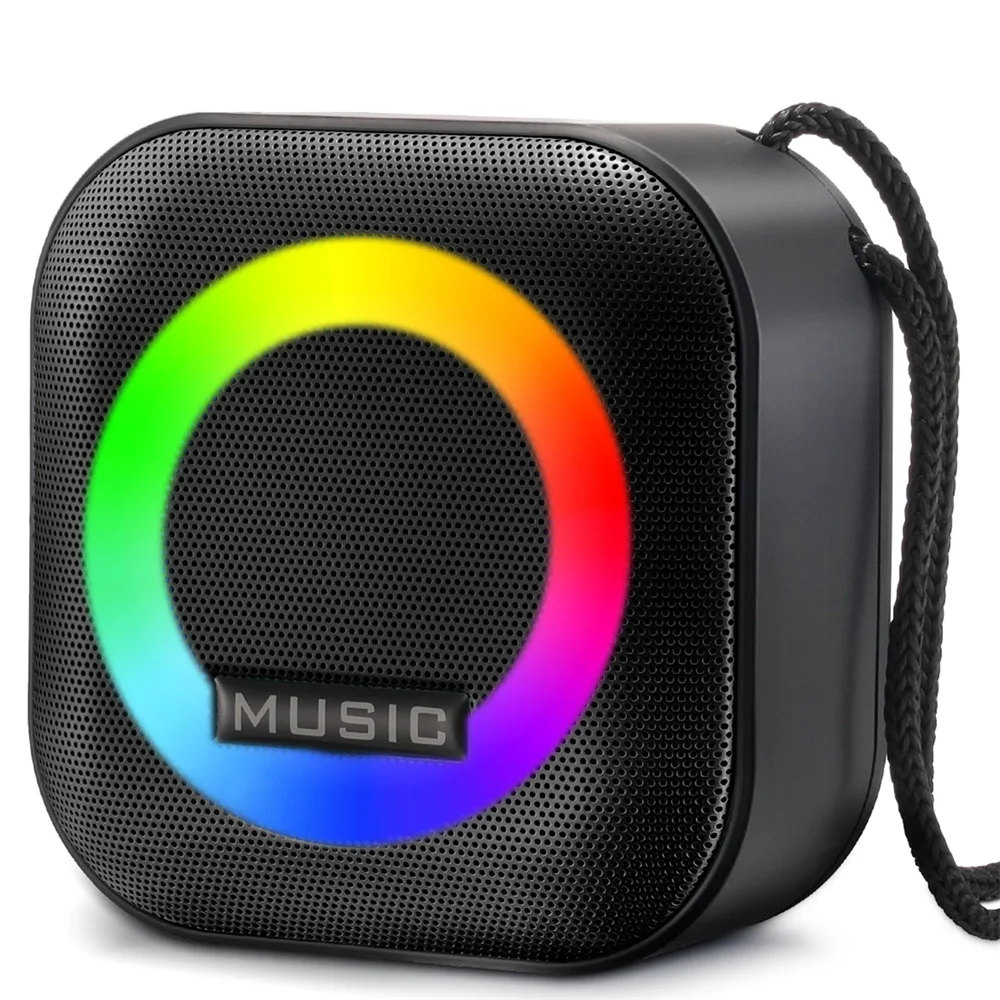 JAMELO High Power Bluetooth Speaker Portable RGB Colorful Light Waterproof Wireless Subwoofer Stereo Surround Tws Disco Boombox