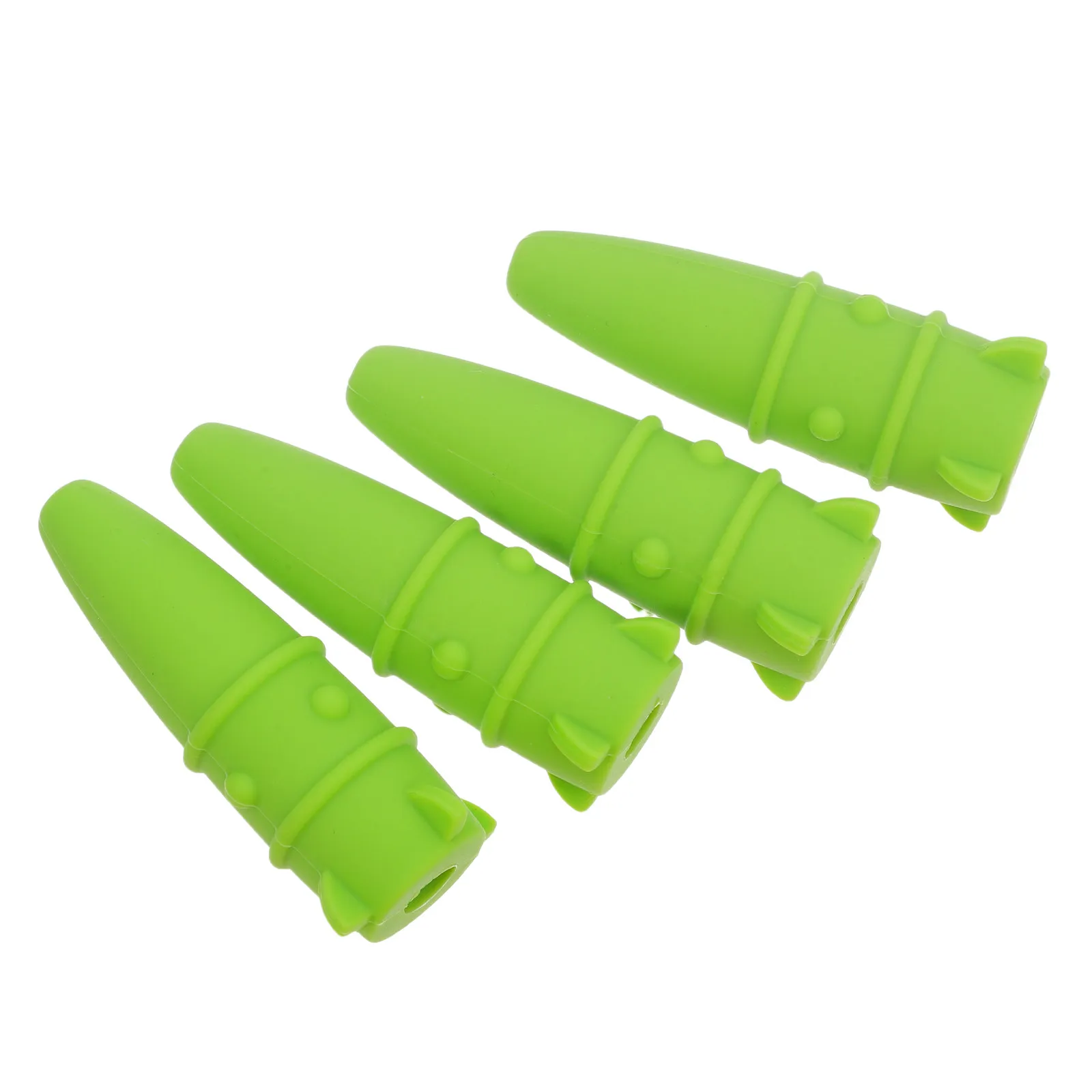 4Pcs Silicone Rocket Pencil Topper Chewable Sensory Pencil Tip Protector for Students Oral Sensory Needs Classroom School Home