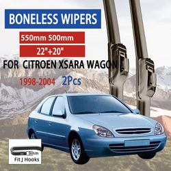 For Citroen Xsara Touring 1998-2004 Car Front Wiper U-Shape Soft Rubber Boneless Wiper HD Silent Durable Car Wiper 22