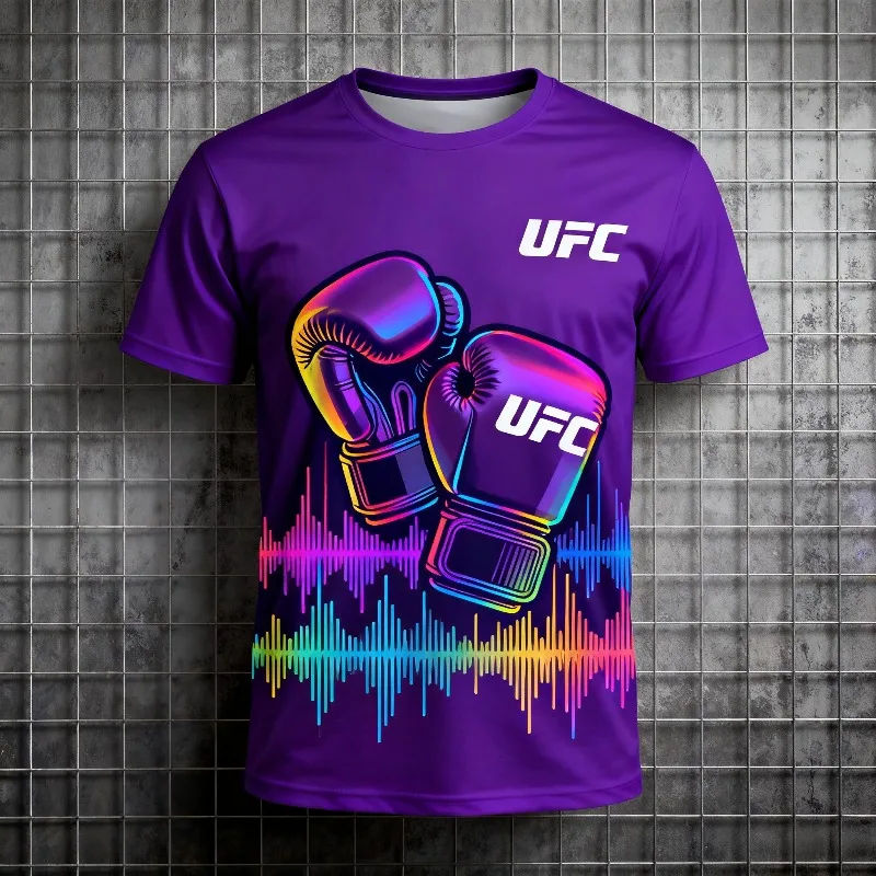 

MOTO-UFC модная мужская футболка с короткими рукавами для бега в тренажерном зале и круглым вырезом