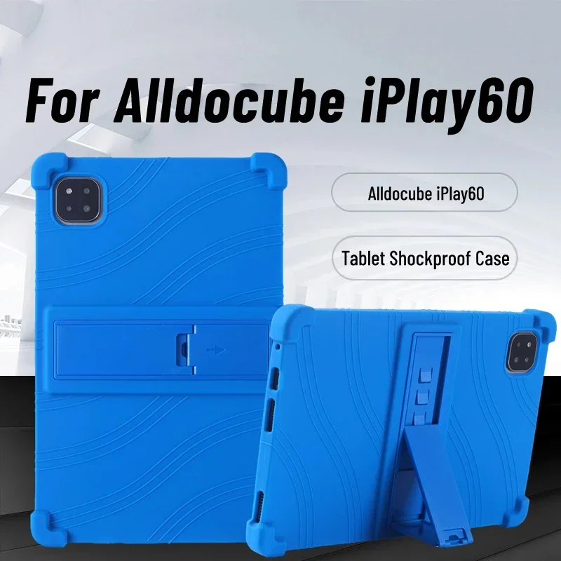 For Alldocube iPlay60 10.95Tablet Case Shockproof Airbags Soft Silicone Ajustable Stand Precise Cutouts Tablet UNISOC T606 Cover