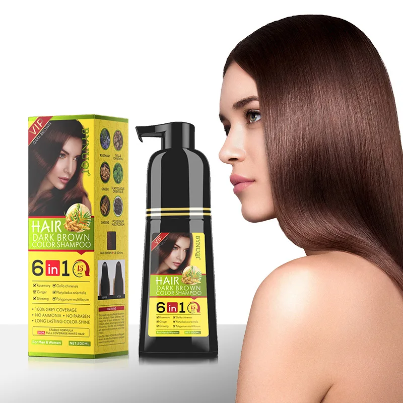 

Органическая натуральная быстрая краска для волос, только 5 минут Noni Plant Essence, черная краска для волос, шампунь для покрытия седых и белых волос