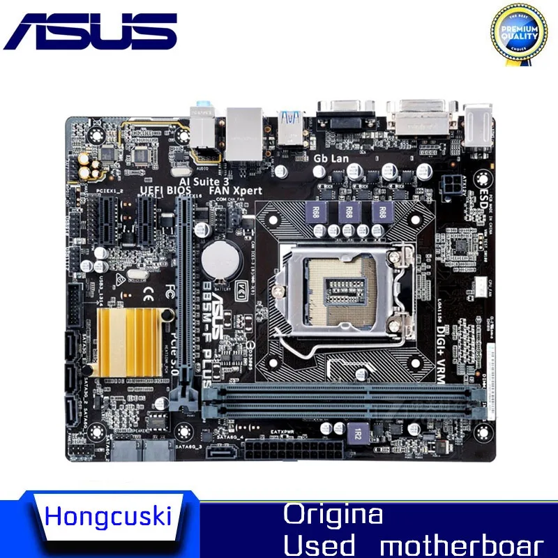 For ASUS B85M-F PLUS Used LGA 1150 For Intel B85 motherboard Socket LGA1150 DDR3 SATA3 USB3.0 SATA3 Desktop motherboard