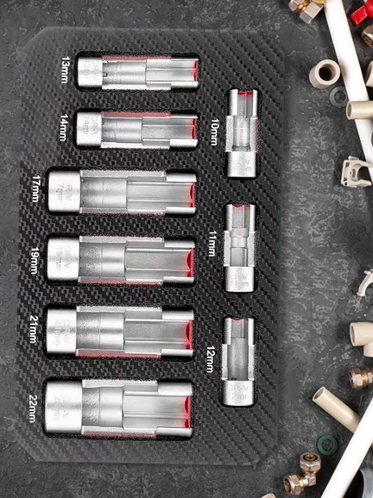 9 قطعة مجموعة مقابس استشعار الأوكسجين الأكسجين الاستشعار وجع أداة إزالة الصواميل مستشعر الأكسجين إزالة المقبس أداة لأودي مرسيدس والمزيد