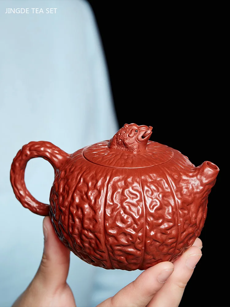 250ml High-end Yixing Purple Clay Teapot Authentic Raw Ore Dahongpao Tea Maker Handmade Beauty Tea Set Chinese Tea Accessories