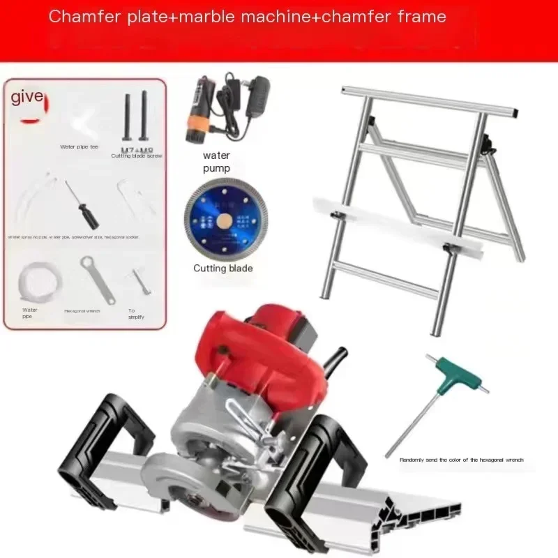 High Precision Protable Ceramic Tile Chamfering Machine 45 Degree Chamfering Machine Cutting Building Tool Red Green DS544