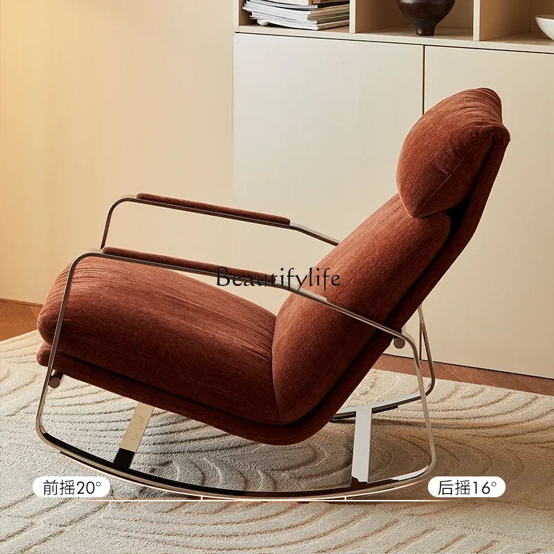 

*Wabi Sansan Wind Easy Chair Living Room Leisure Lazy Sofa Rocking Chair