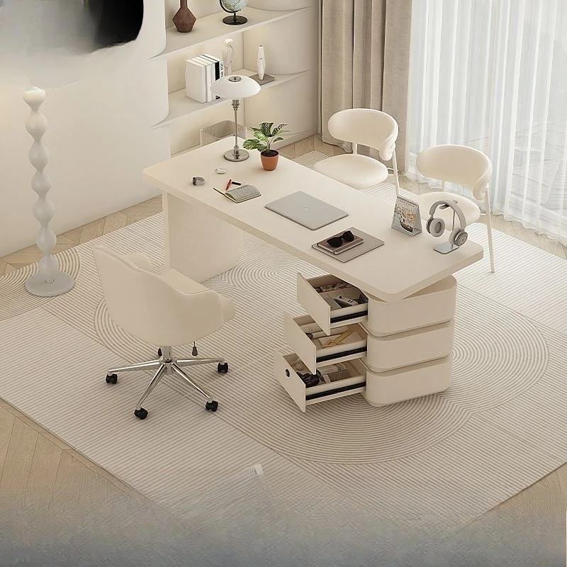 

Simple modern one-piece desk cabinet study desk small household desk