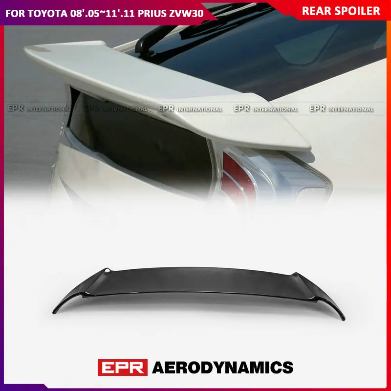 

For Toyota 08'.05~11'.11 Prius ZVW30 KN Style Carbon Fiber Rear Wing Trunk Splitter Lip Fiberglass Unpainted Bootlid Spoiler