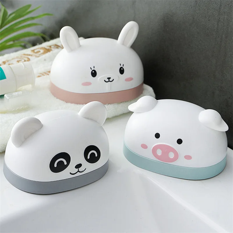 Cute Personalized Creative Soap No Perforation Soap Holder Drain Fertilizer Soap Box Nordic Toilet Household Soap Rack Wholesale