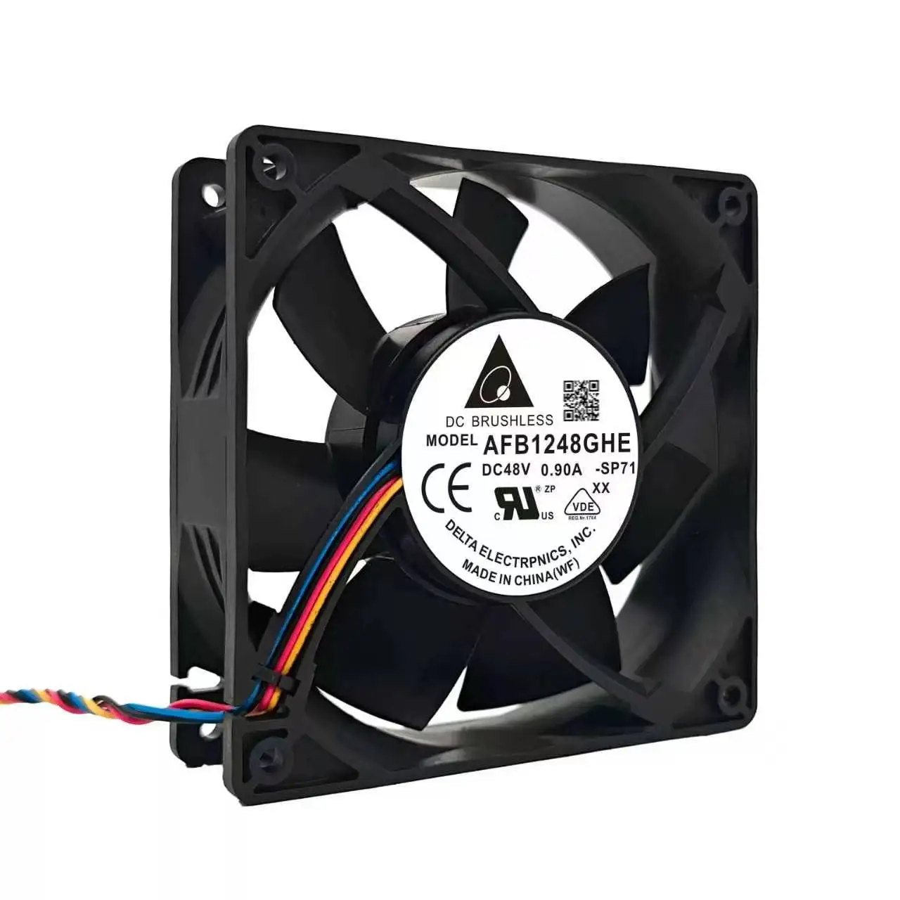 For DELTA AFB1248GHE DC Brushless Fan 48V 0.90A 120x120x38mm High Speed Large Airflow Communication Server Cabinet Cooling Fan