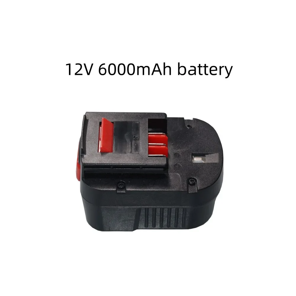 AimJin 12V 6000mah Rechargeable Tool Battery for Black&Decker A12 A12EX FSB12 FS120B A1712 HP12K HP12 Ni-MH Replacement Drill Ba