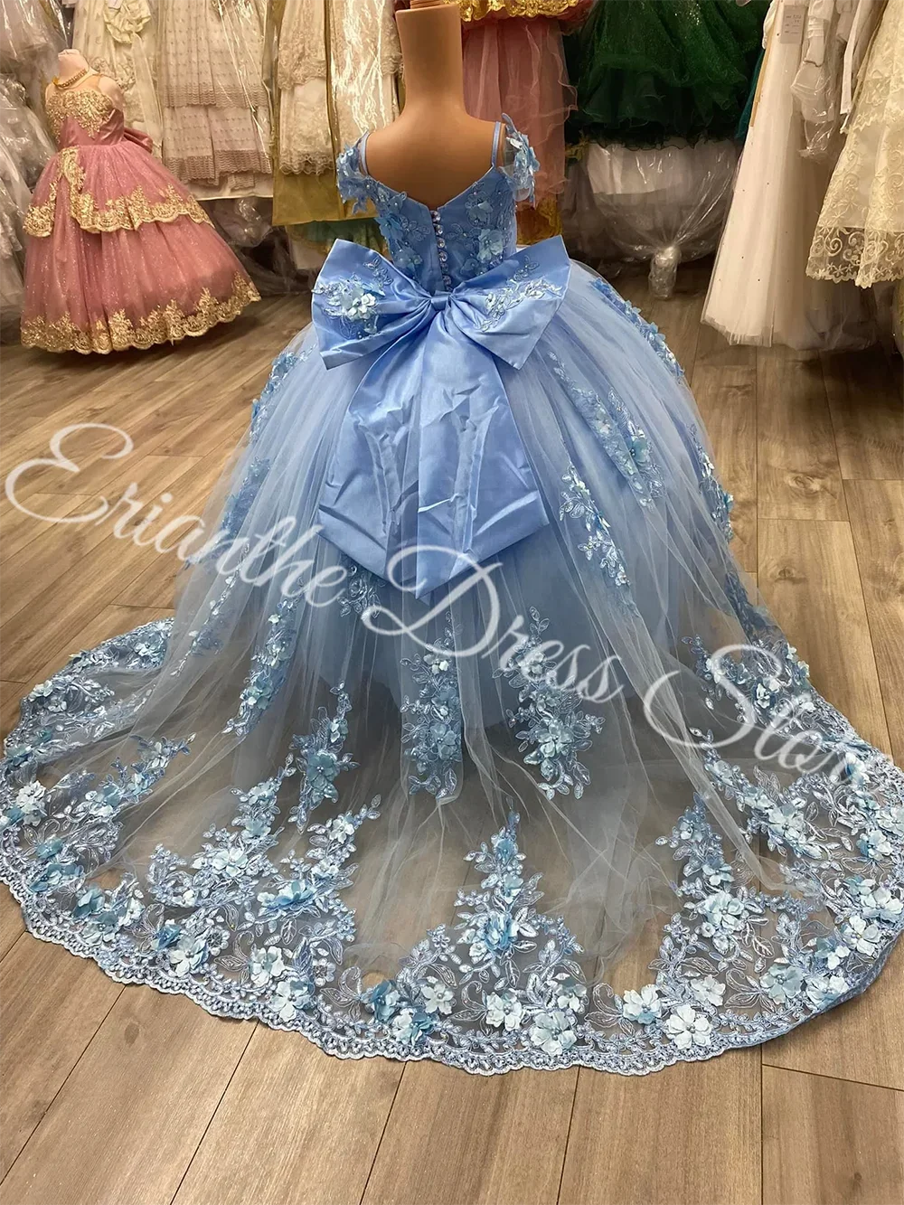 

Изысканное детское платье для девочки на свадьбу, с аппликацией, из фатина, пышное, кружевное, с бантом, для дня рождения, первого причастия, бального платья