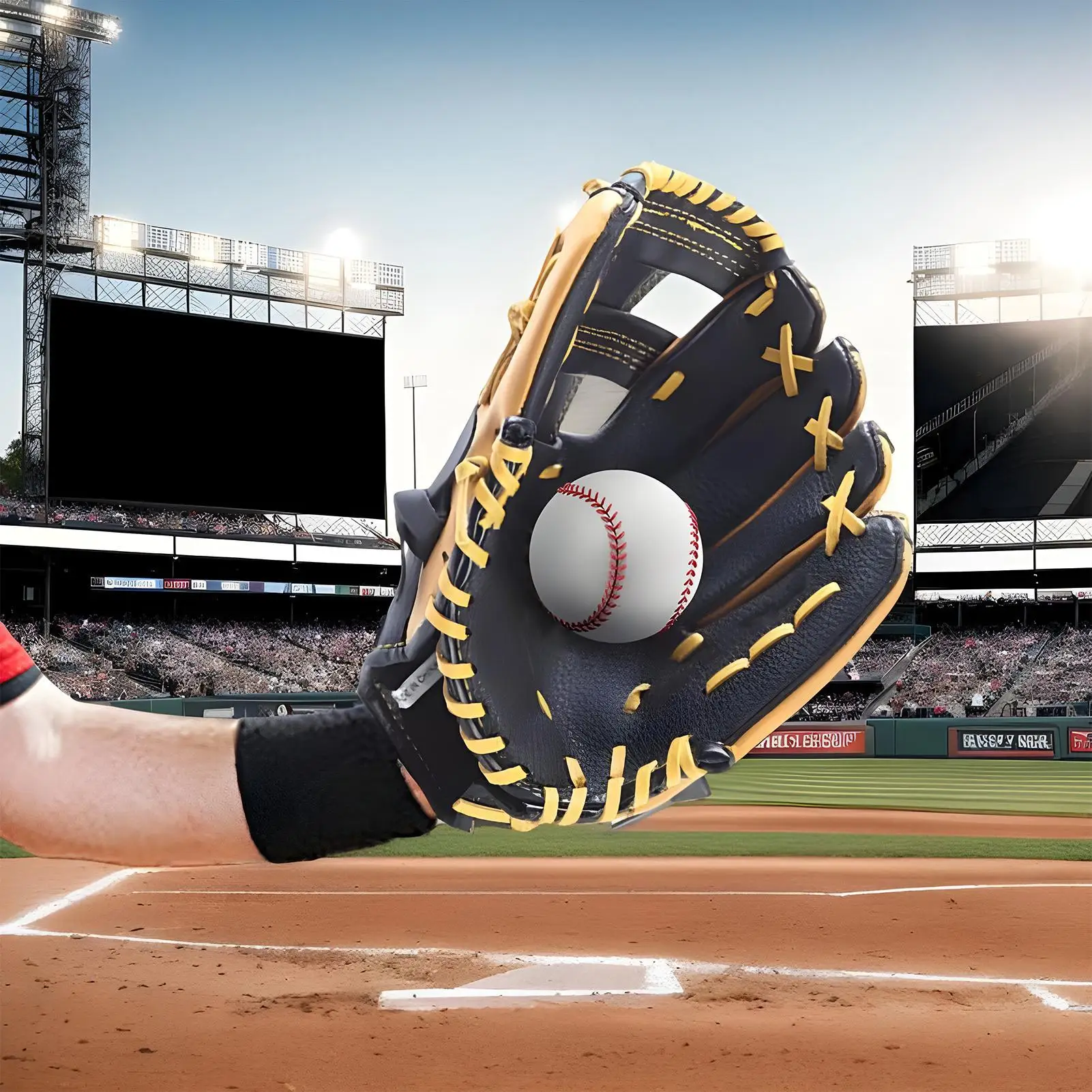 

Бейсбольная перчатка-тренировочная митенка из кожи для софтбола, для молодежи и взрослых, для тренировок на поле