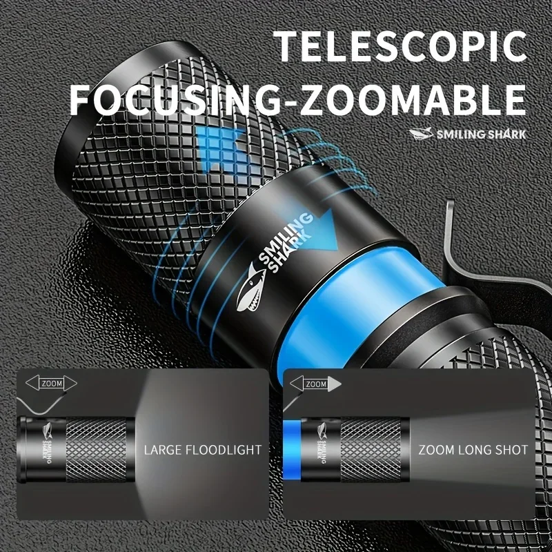 New Ultra Powerful Flashlight LED Mini Tactical Zoom Flashlight USB Rechargeable High Power EDC Torch Metal Pen Clip Hand Lamp