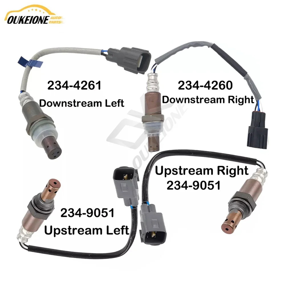 4Pcs for 2005 2006 Toyota 4Runner Tacoma 4.0L Oxygen Sensor O2 Upstream Downstream Front Rear Lambda 234-9051 234-4260 234-4261