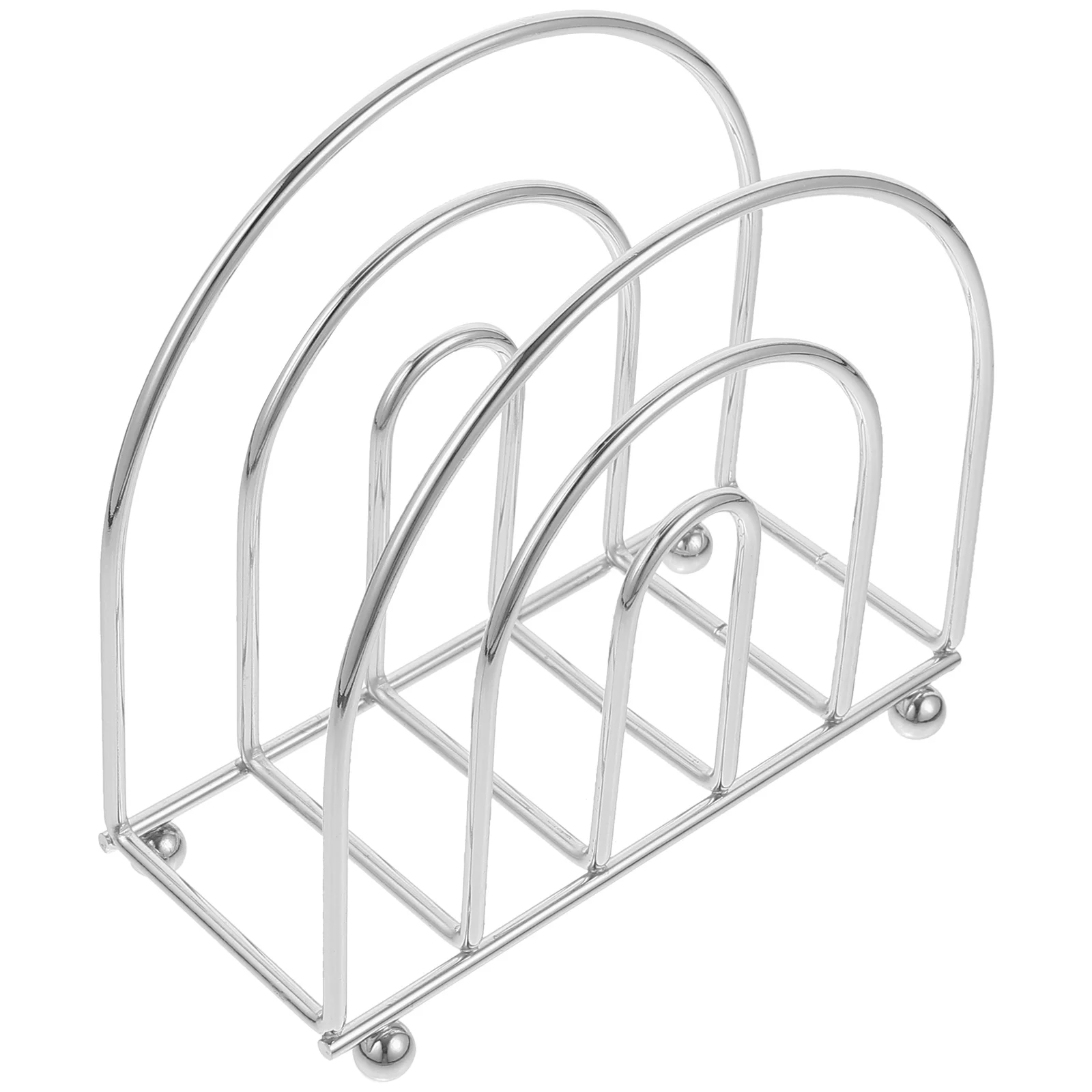

Metal Paper Towel Holder Large Capacity Napkin Stand for Bathroom Table Reusable Tissue Dispenser Home Decor Silver Color