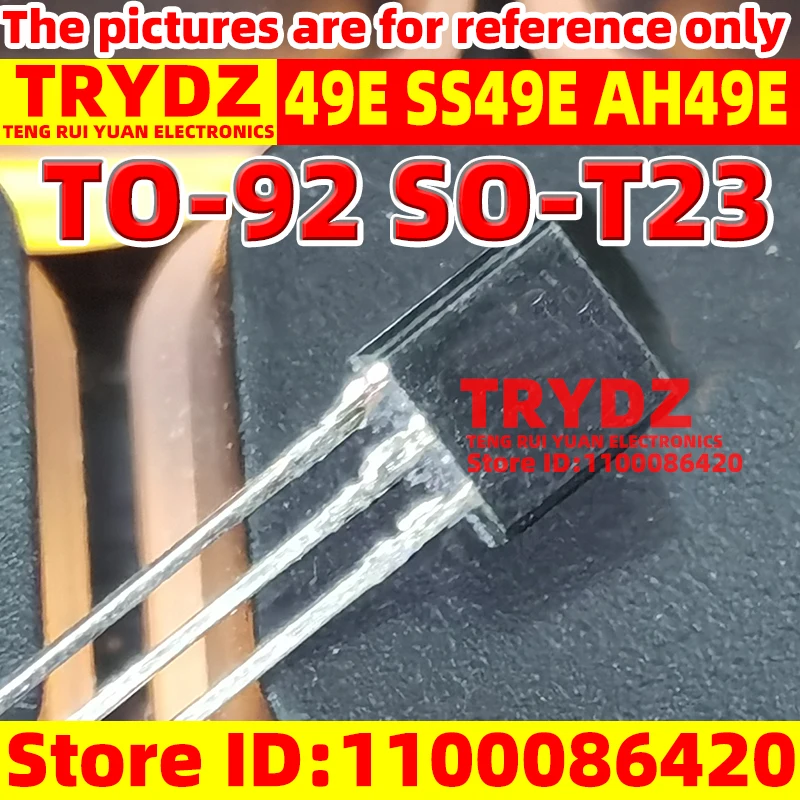 50-5pcs New 49E SS49E AH49E TO-92 SOT-23 Switch Sensor