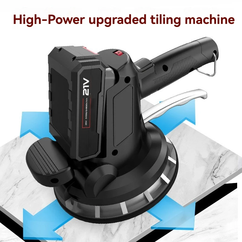 Portable 21V 6-Speed Tile Laying Machine Rechargeable High Frequency Vibration Tile Vibrator For Ceramic Porcelain Paving