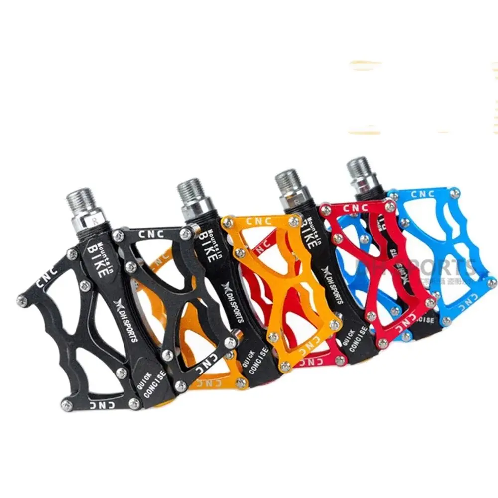 Widen CNC Bicycle Pedal, 6 Bearing Sealed Bike Pedals, Road MTB, Aluminum Alloy Body, BMX Black, Cycling Parts, 384g