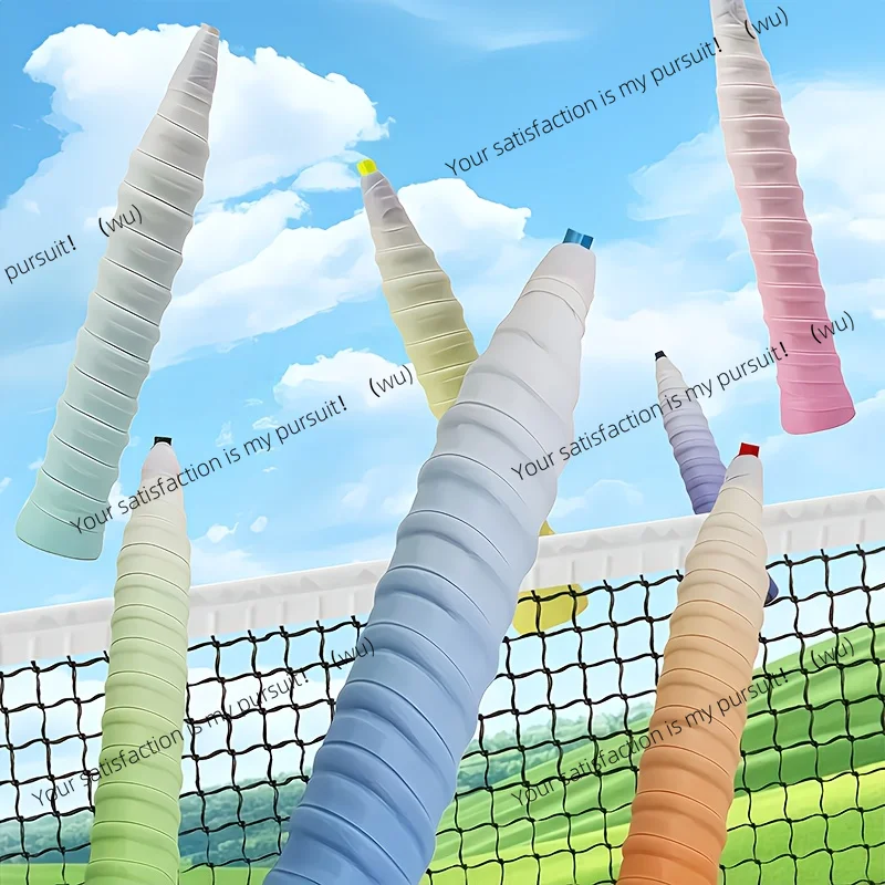 Non-slip Badminton Racket Handle Grip Gradient Overgrip Tape Winding Tennis Racket Rubber Grip Racquet Supplies Outdoor Sports