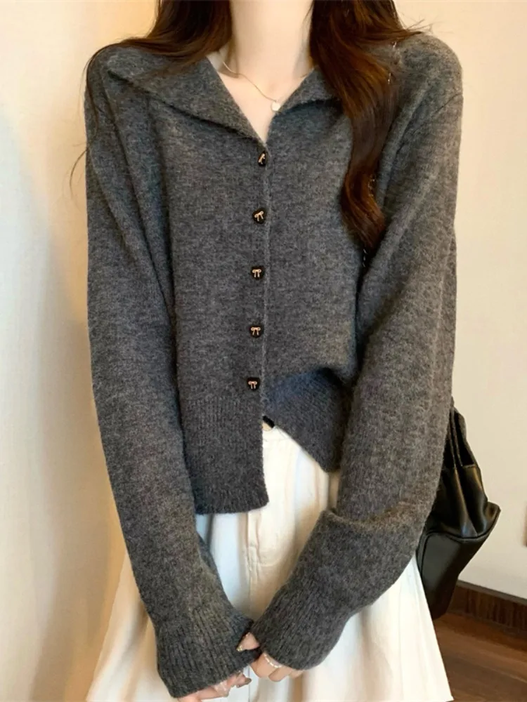 Angola rouge tricoté ouvert Cardigan femmes début du printemps nouvel an Robe 2025 ort pull manteau automne hiver haut chaleur