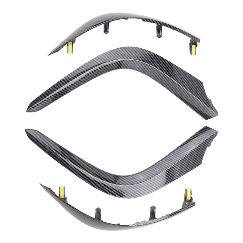 Highly Recommended 1Set Car Dashboard Air Vents Trim Strip Parts For Toyota Corolla Altis 2007-2013 Air A/C Outlets ABS Carbon F