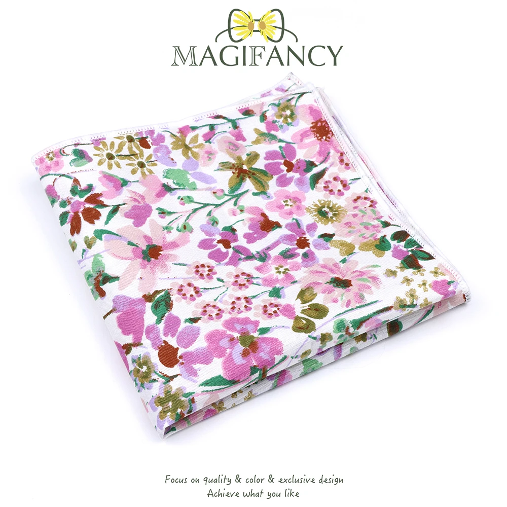 جديد 26 ألوان جودة الأزهار الكرتون 23 سنتيمتر Hankie 100% القطن الرجال الزفاف عادية حفلة التعادل مطابقة جيب مربع هدية الإكسسوار #4
