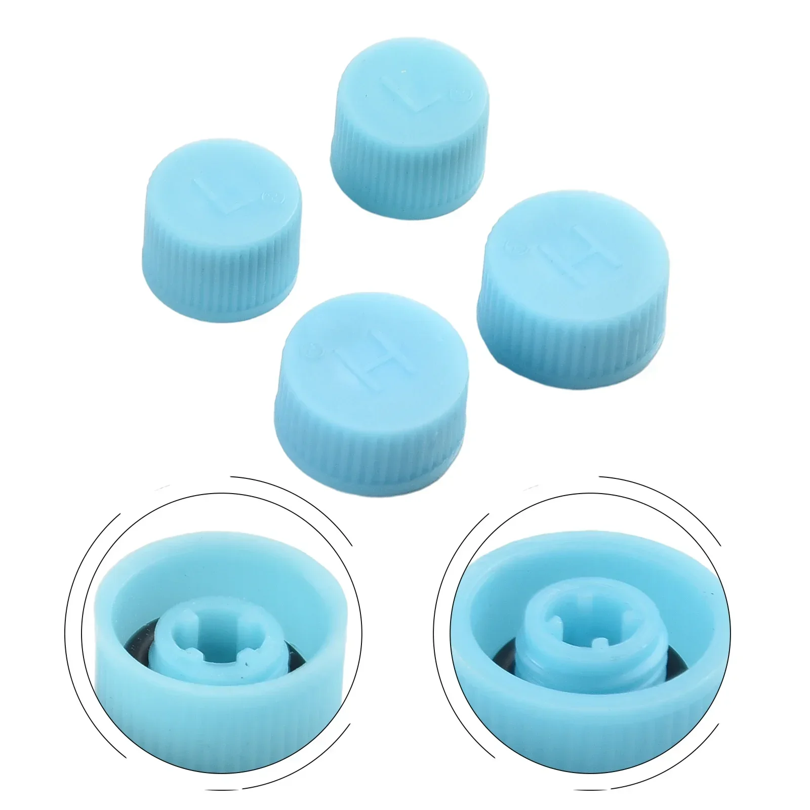

Low Pressure Hi-Pressure AC Cap Restore A/C Function Plastic Repair Leaking A/C System 100% Brand New 2pcs+2pcs