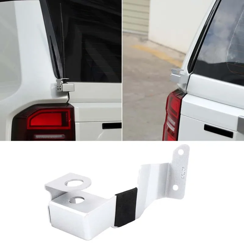 Carbon Steel Black For Toyota Land Cruiser Prado 250 LC250 2024-2025+ Car Tail Door Antenna Bracket Car Modified Accessories