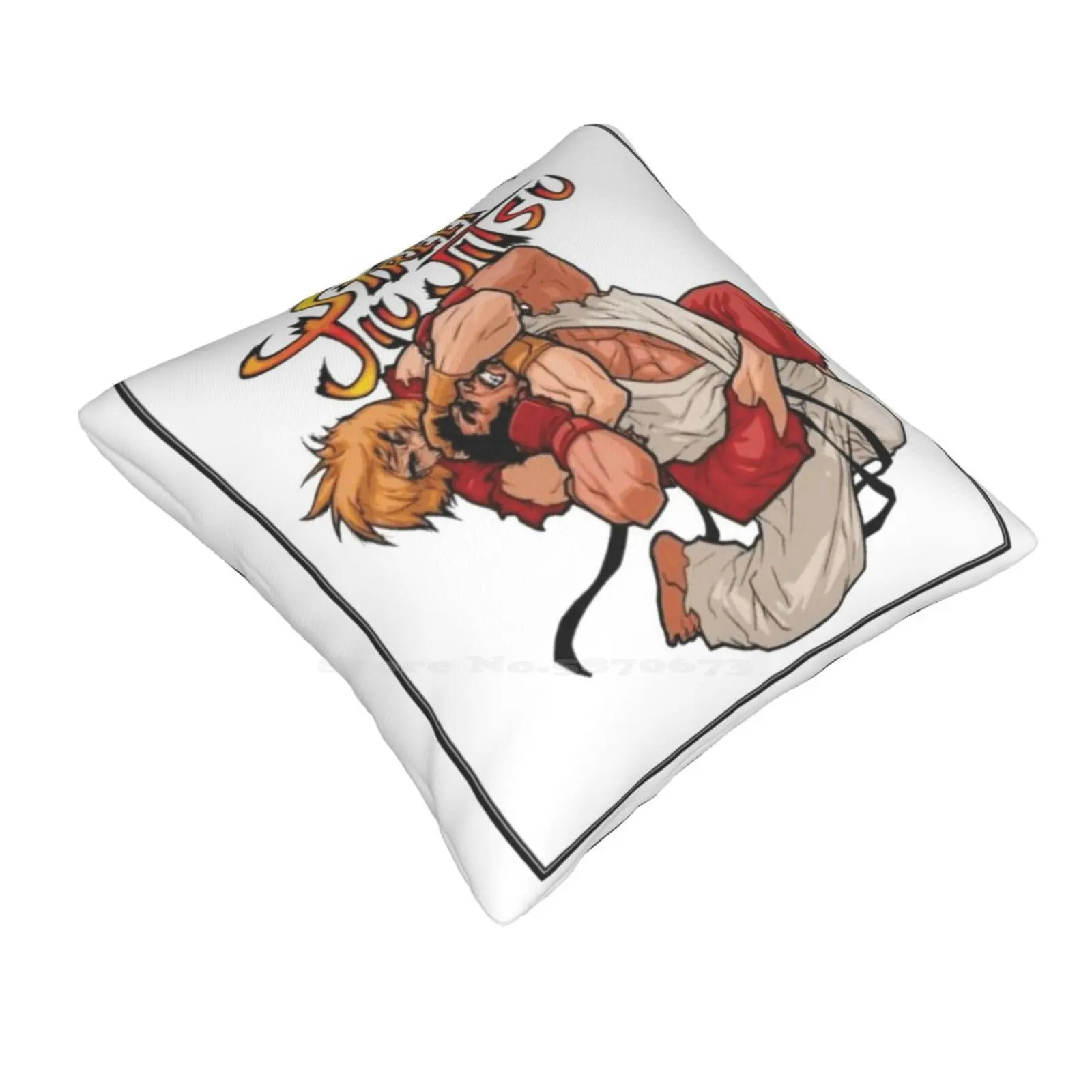 Street Jitsu Funny Cute Decor Square Pillowcase Bjj Martial Arts Jiu Jitsu Rolling Fighting Sparring Uniform