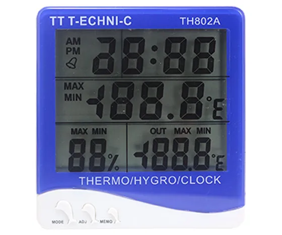 THERMOMETER TH-802A ROOM TYPE DISPLAY TEMPERATURE-HUMIDITY METER